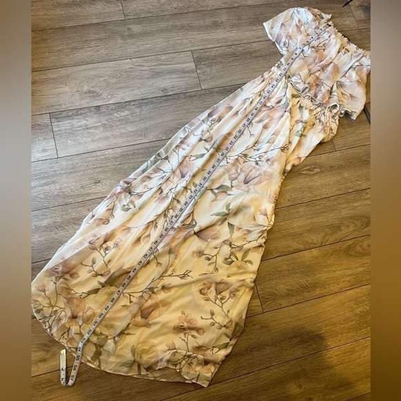 NWOT Show Me Your MuMu Off Shoulder Hacienda Maxi Floral Dress - Picture 6 of 6